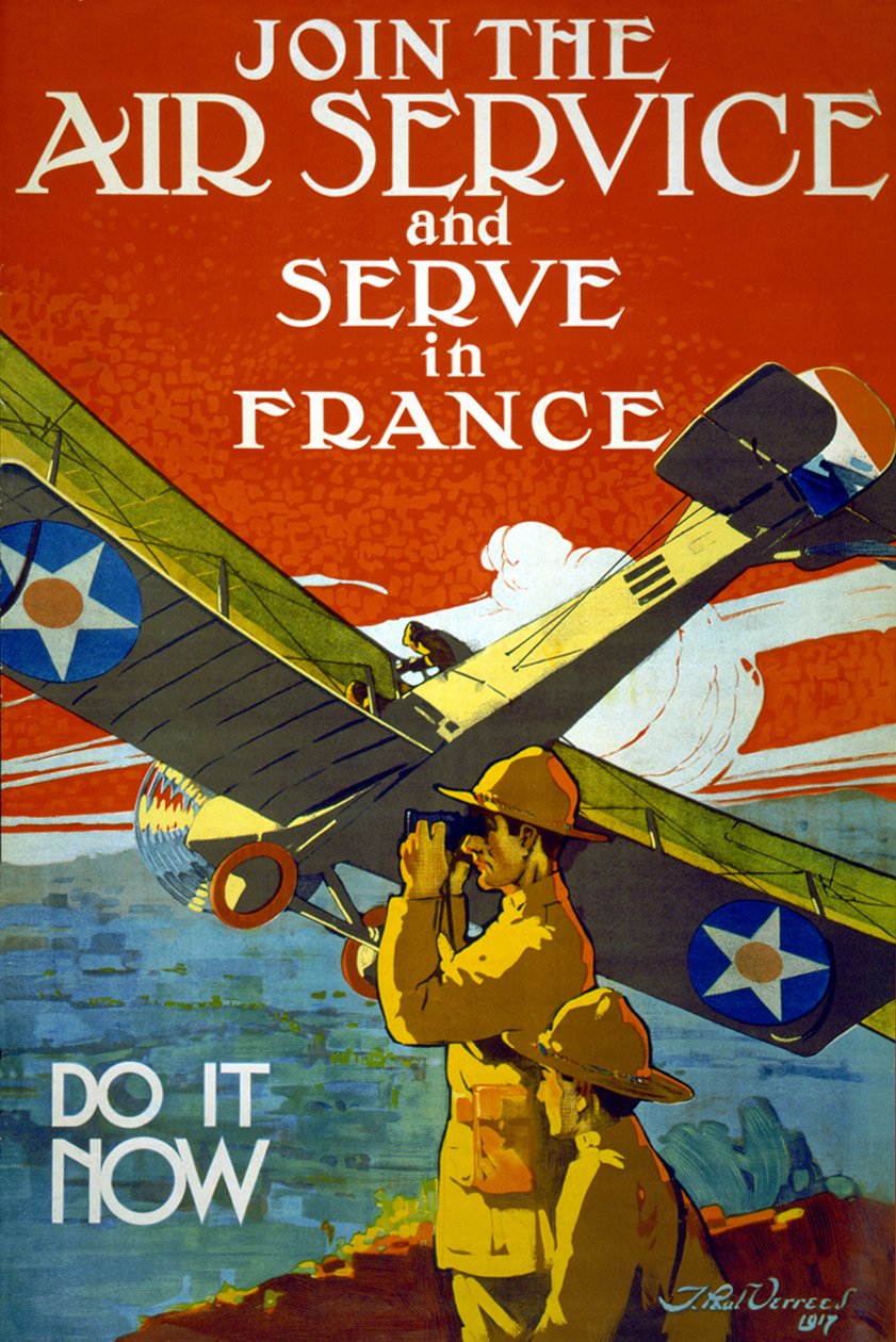 Junte-se ao serviço aéreo, 1917 de J. Paul Verrees