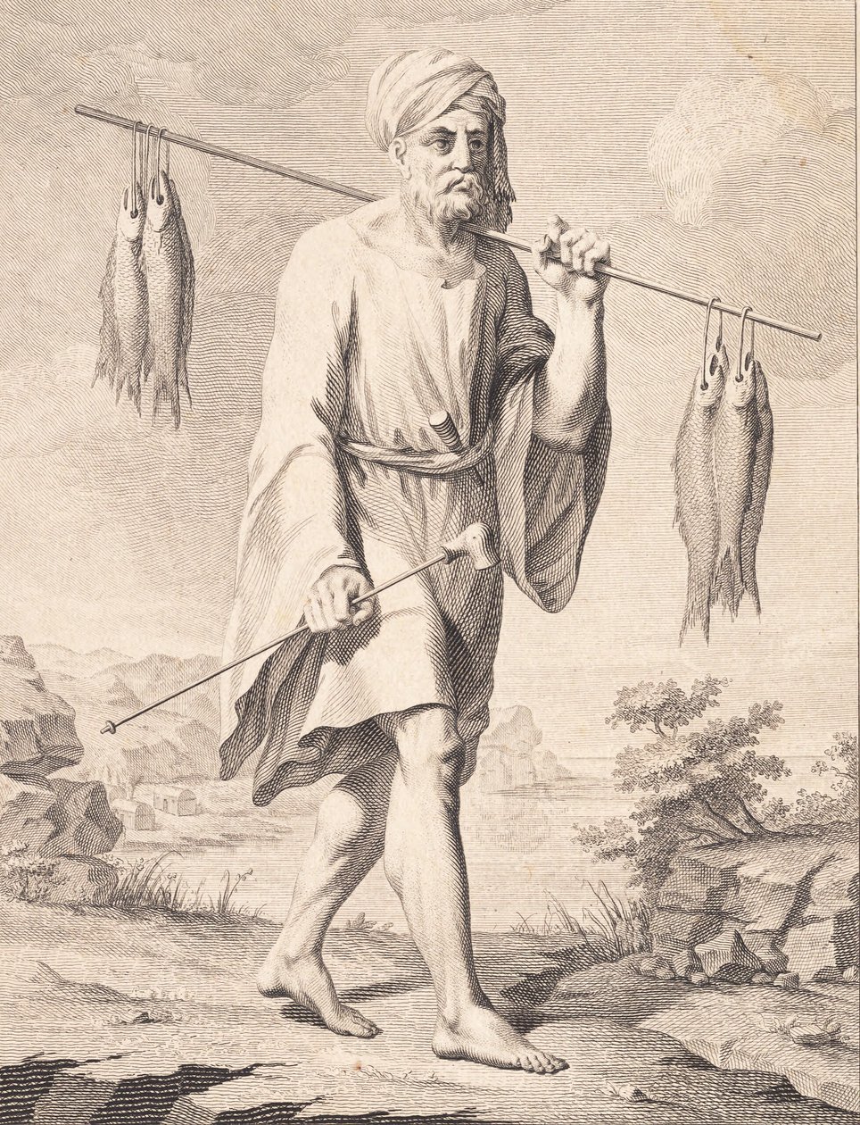 Um pescador árabe de J.F. Clemens