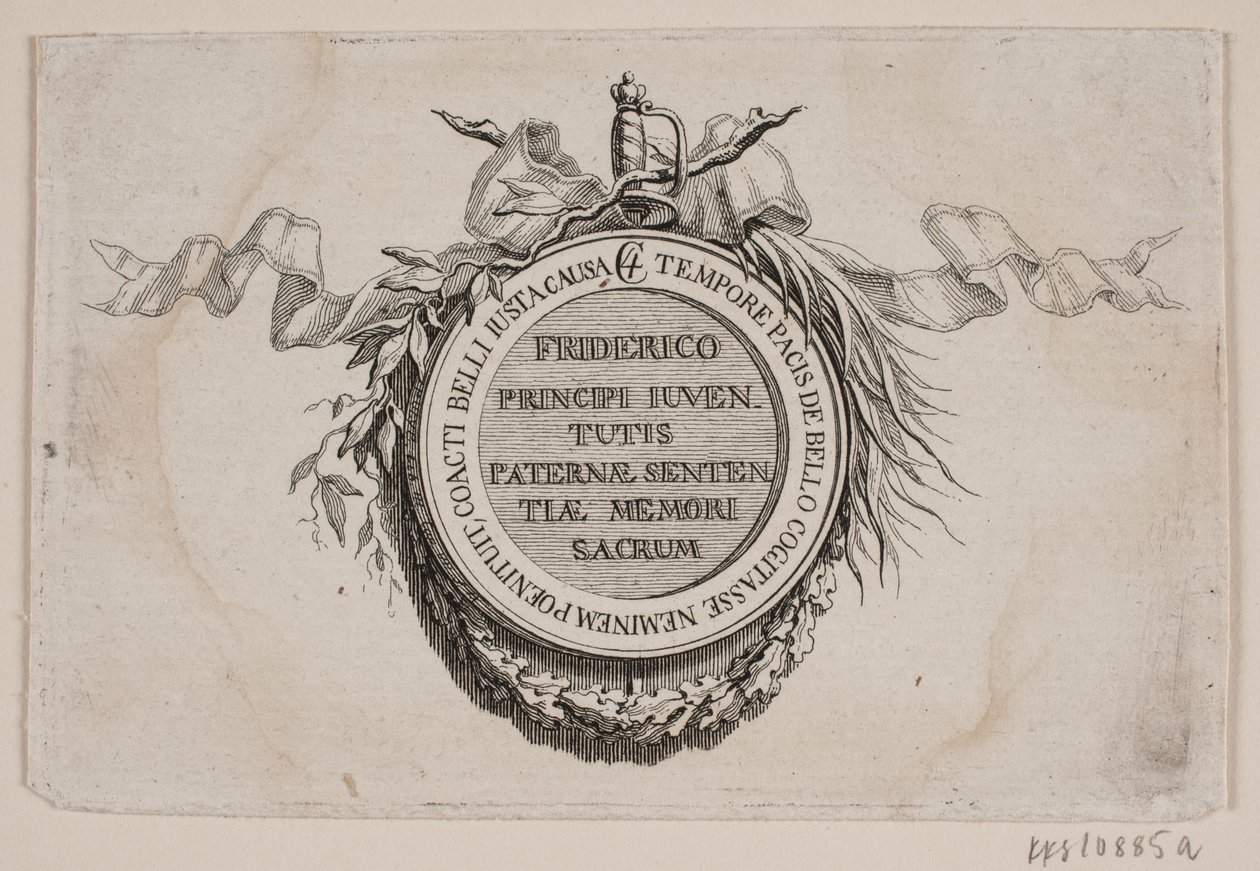 Vinheta com medalha de J.F. Clemens