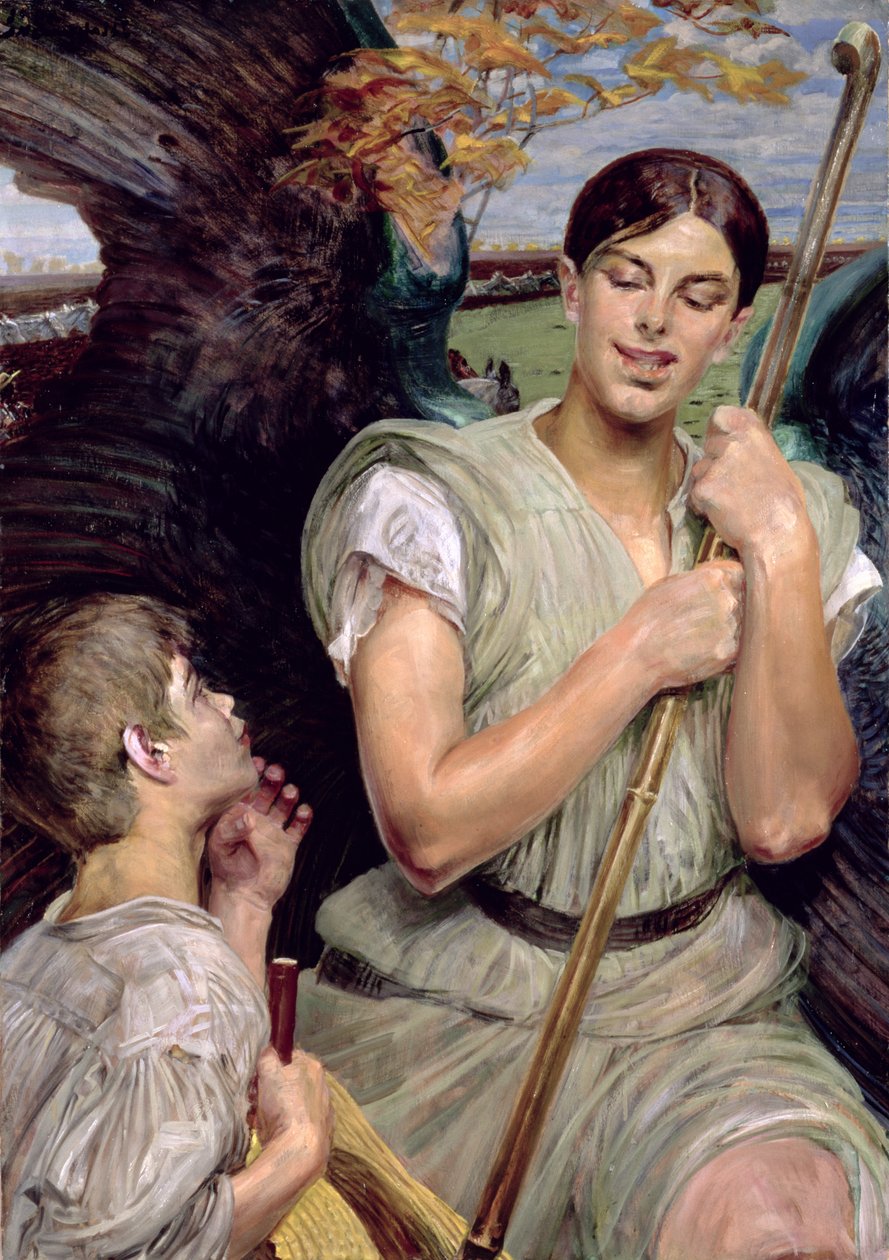 Anjo e pastor, 1911 de Jacek Malczewski