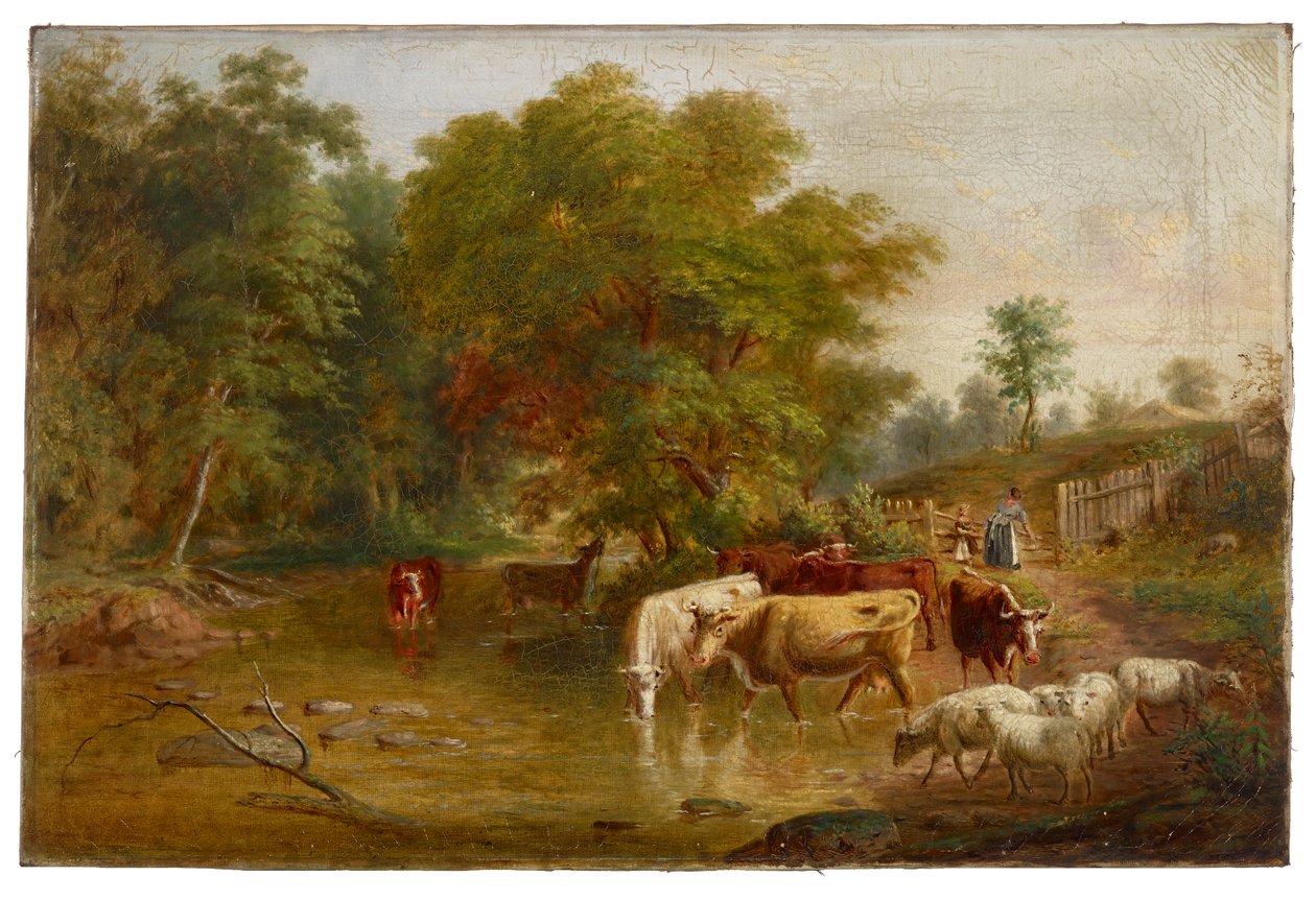 Cena de paisagem de fazenda de Jacob Cox