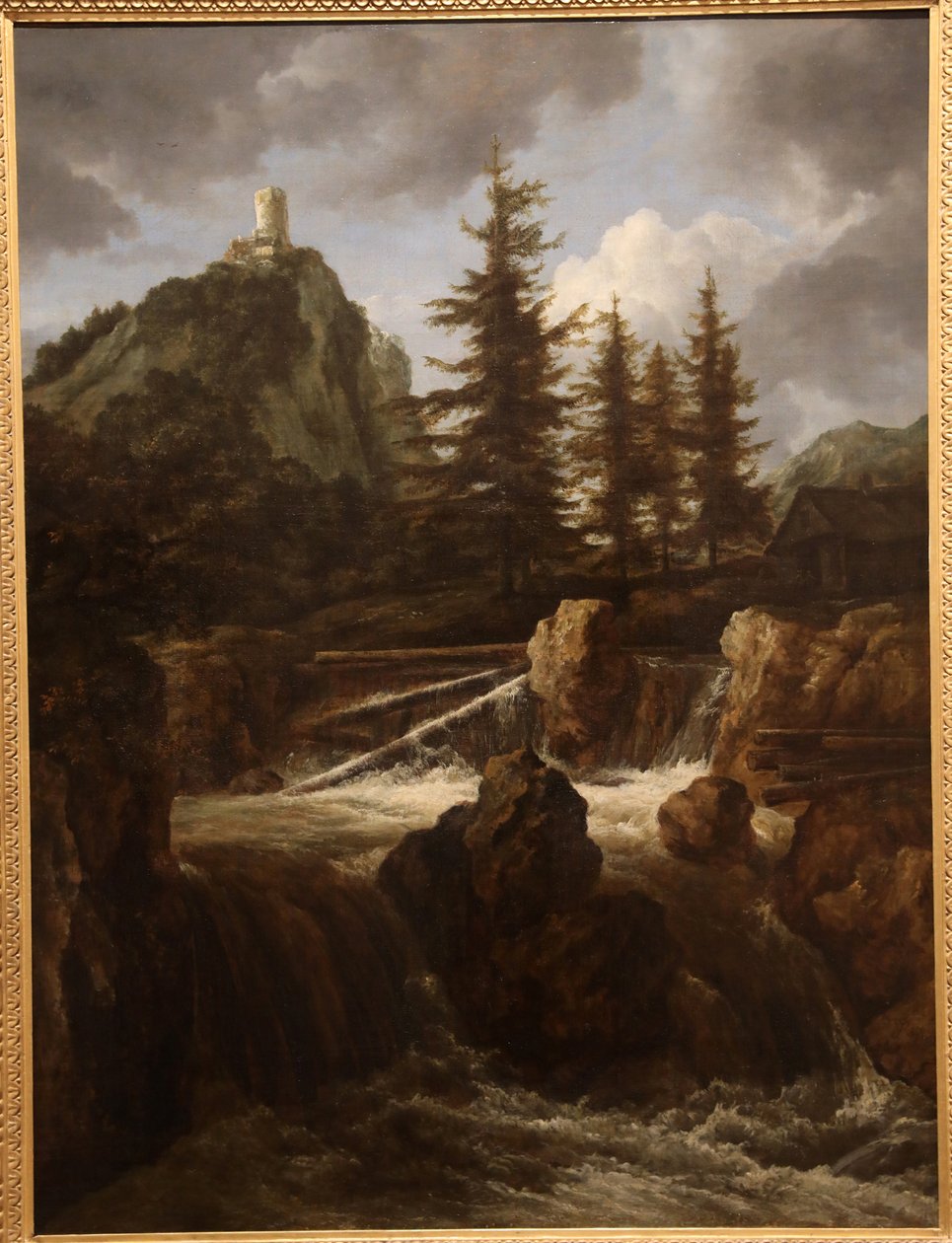 Paisagem com cascata, c. 1660 de Jacob van Ruisdael
