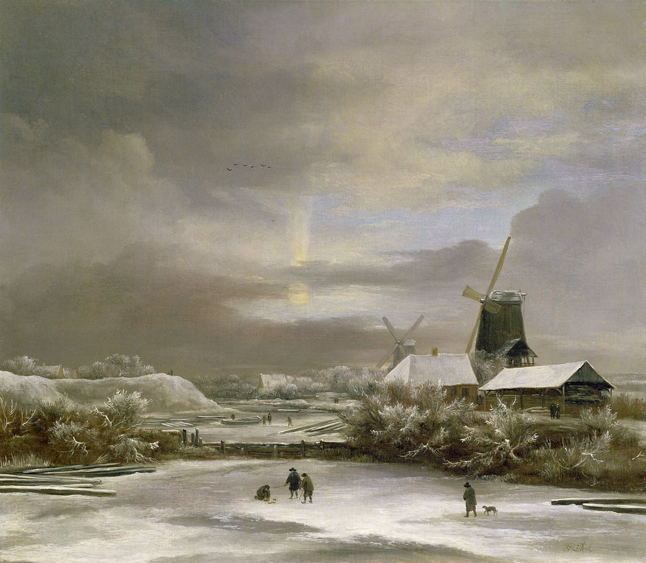 Paisagem de inverno de Jacob van Ruisdael