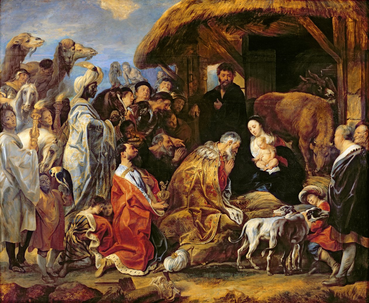 A Adoração dos Magos de Jacob Jordaens