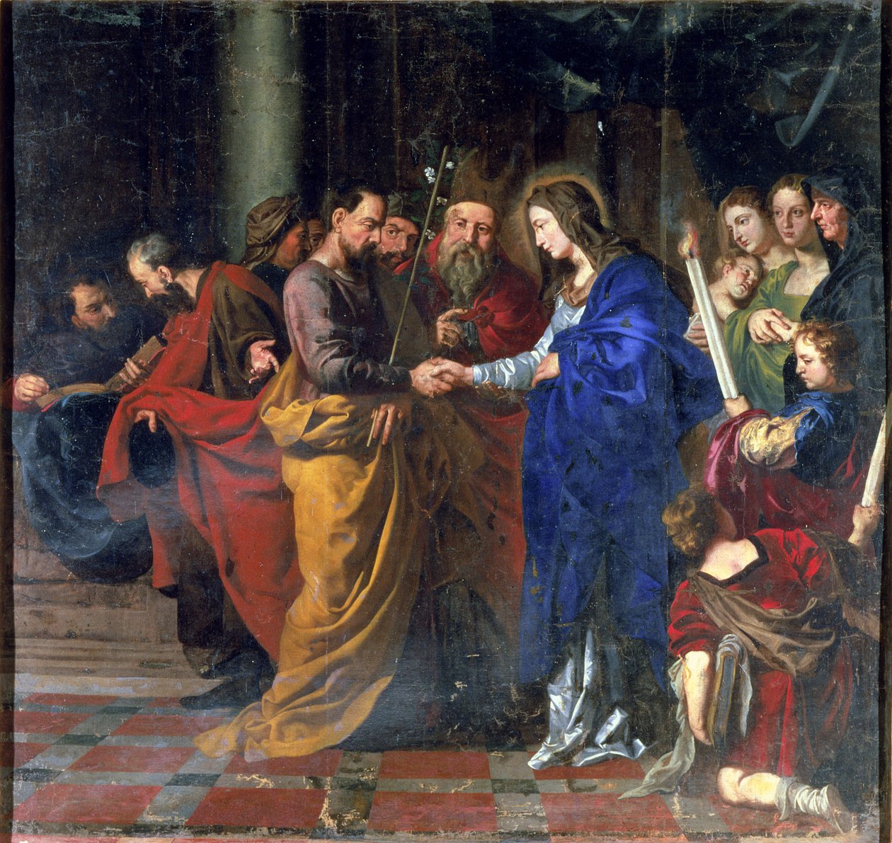 O casamento da virgem de Jacob Jordaens