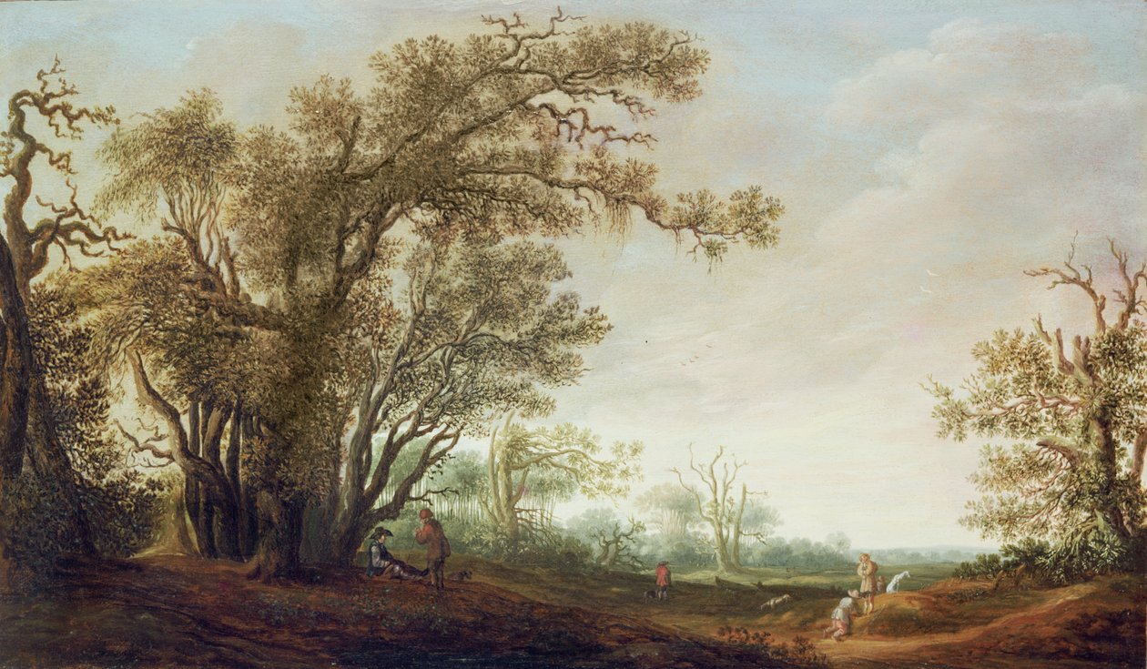 Figuras em uma paisagem de Jacob van Mosscher