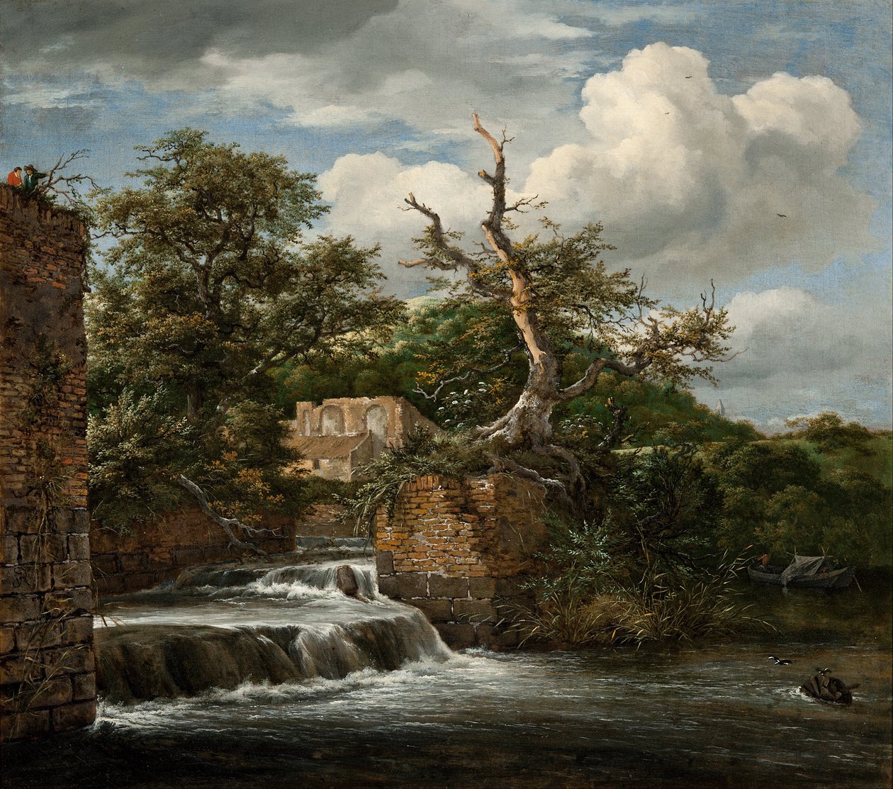 Paisagem com um moinho e ruínas de Jacob van Ruisdael
