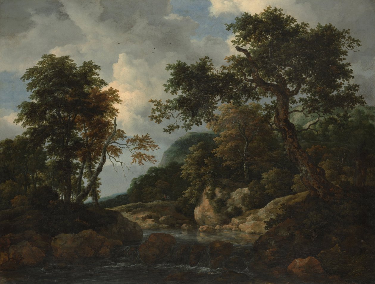 O córrego da floresta de Jacob van Ruisdael