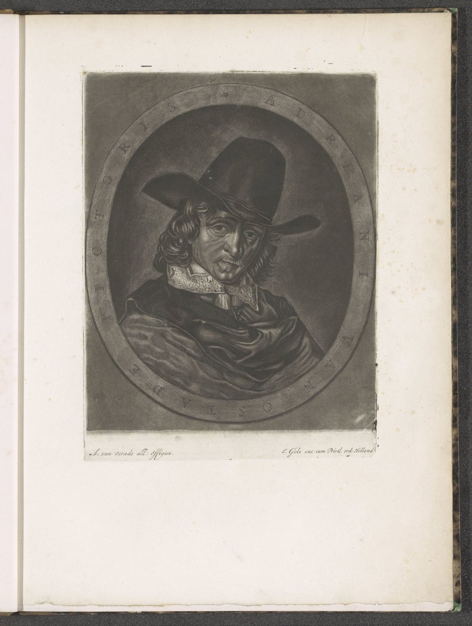 Retrato de Adriaen van Ostade de Jacob Gole