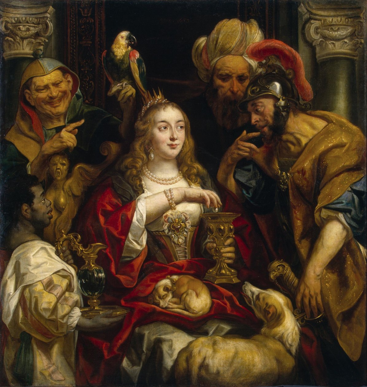 A festa de Cleópatra de Jacob Jordaens