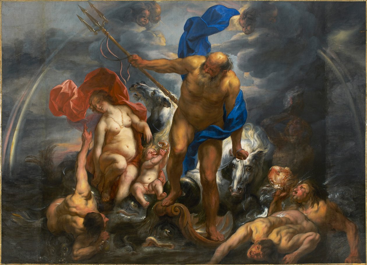 Netuno e Anfitrite, 1644. de Jacob Jordaens