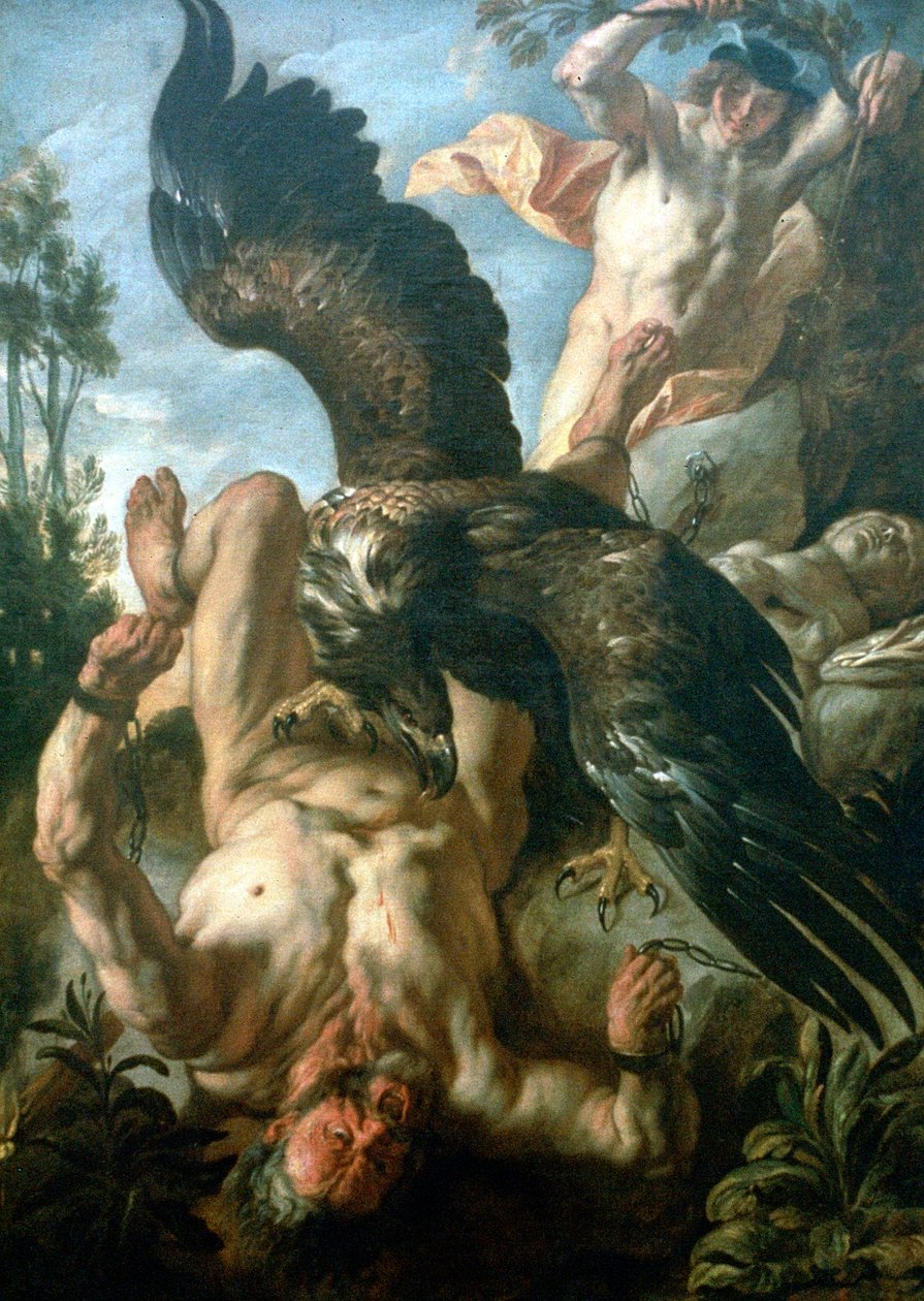 Prometeu encadernado, c1640 de Jacob Jordaens