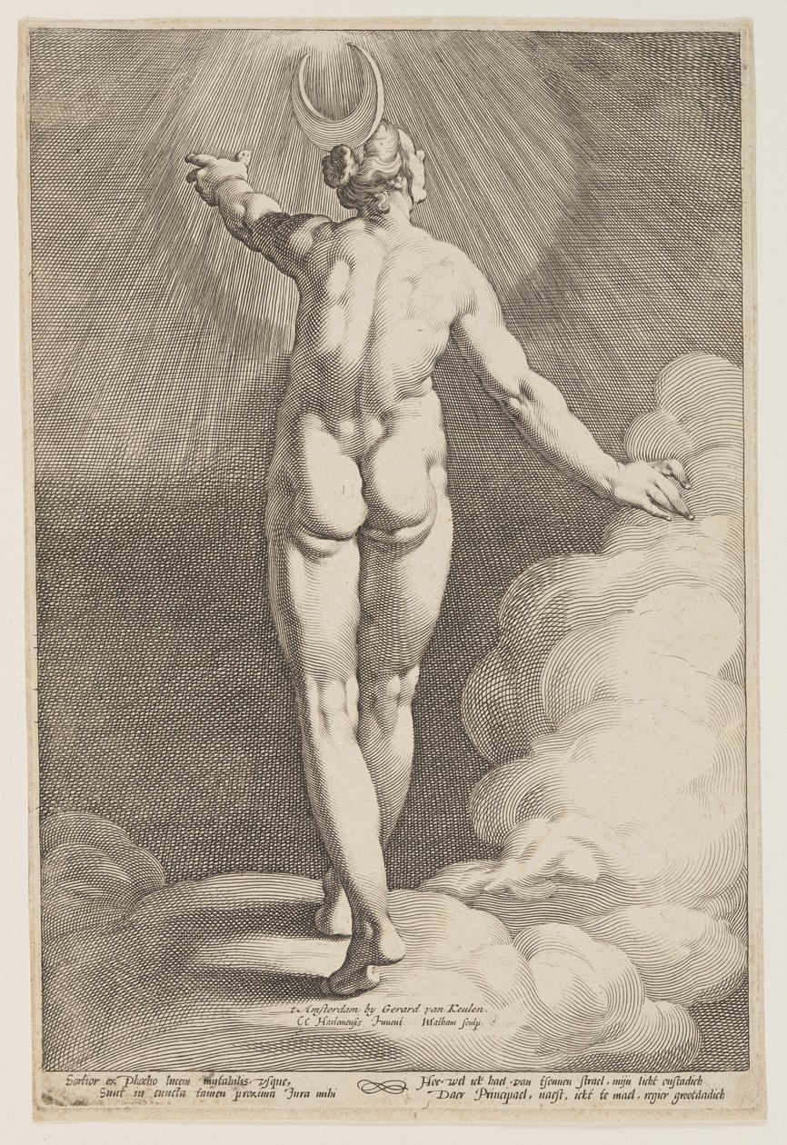 Diana nas Nuvens de Jacob Matham
