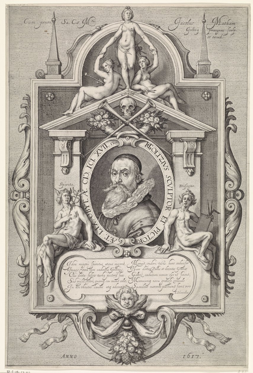 Retrato de Hendrick Goltzius de Jacob Matham