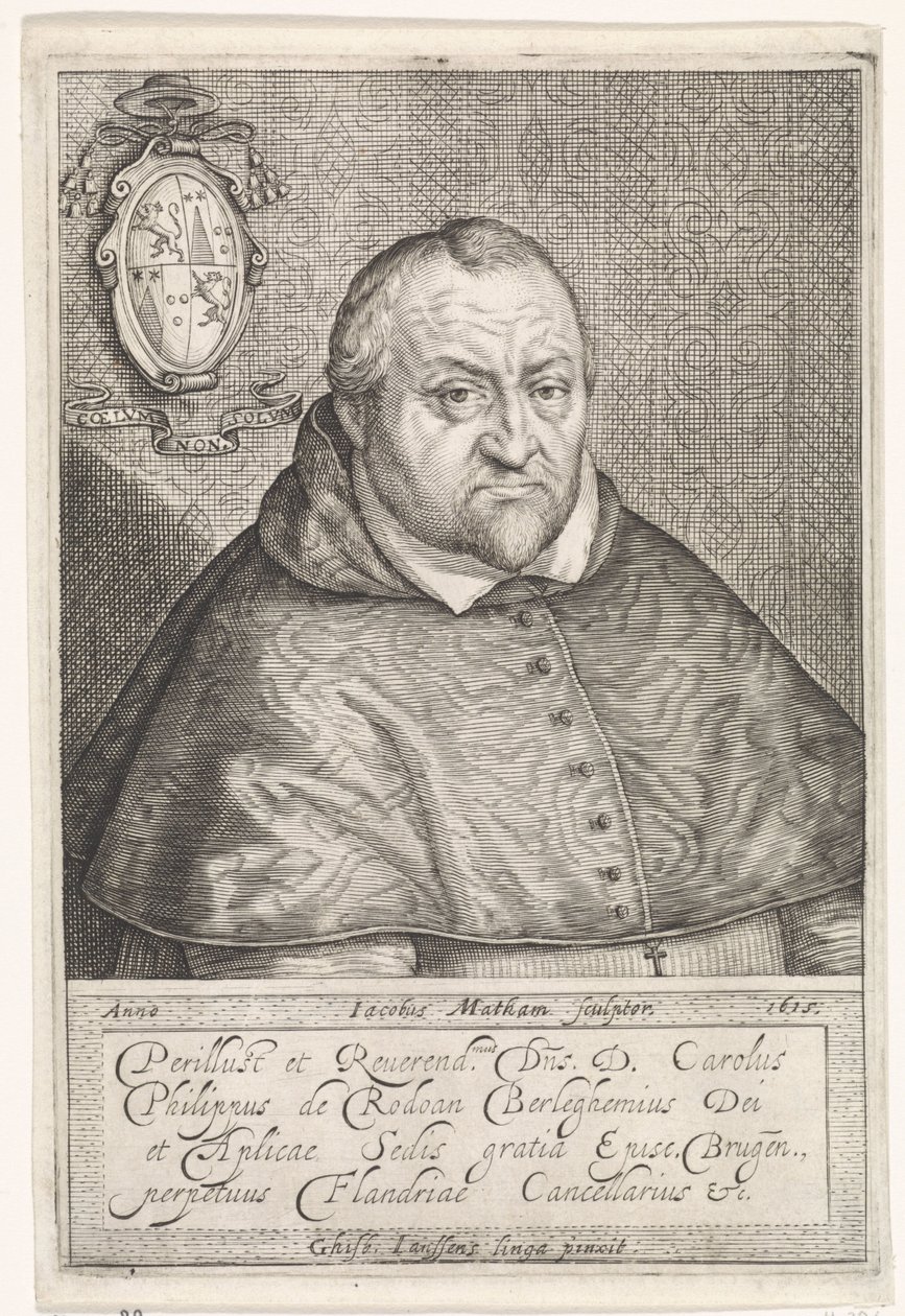 Retrato Um Karel Phillips de Rodon de Jacob Matham