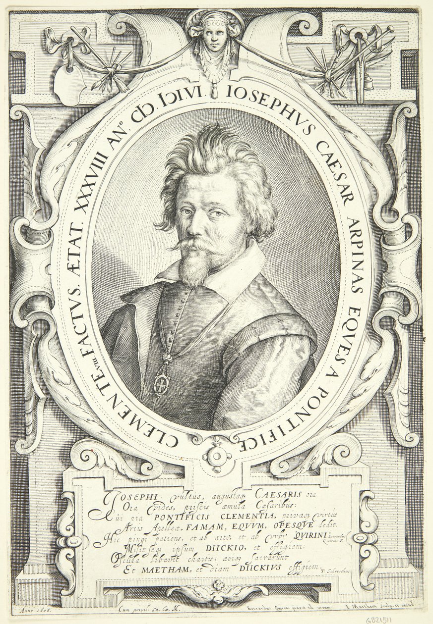 Retrato de Giuseppe Cesari de Jacob Matham