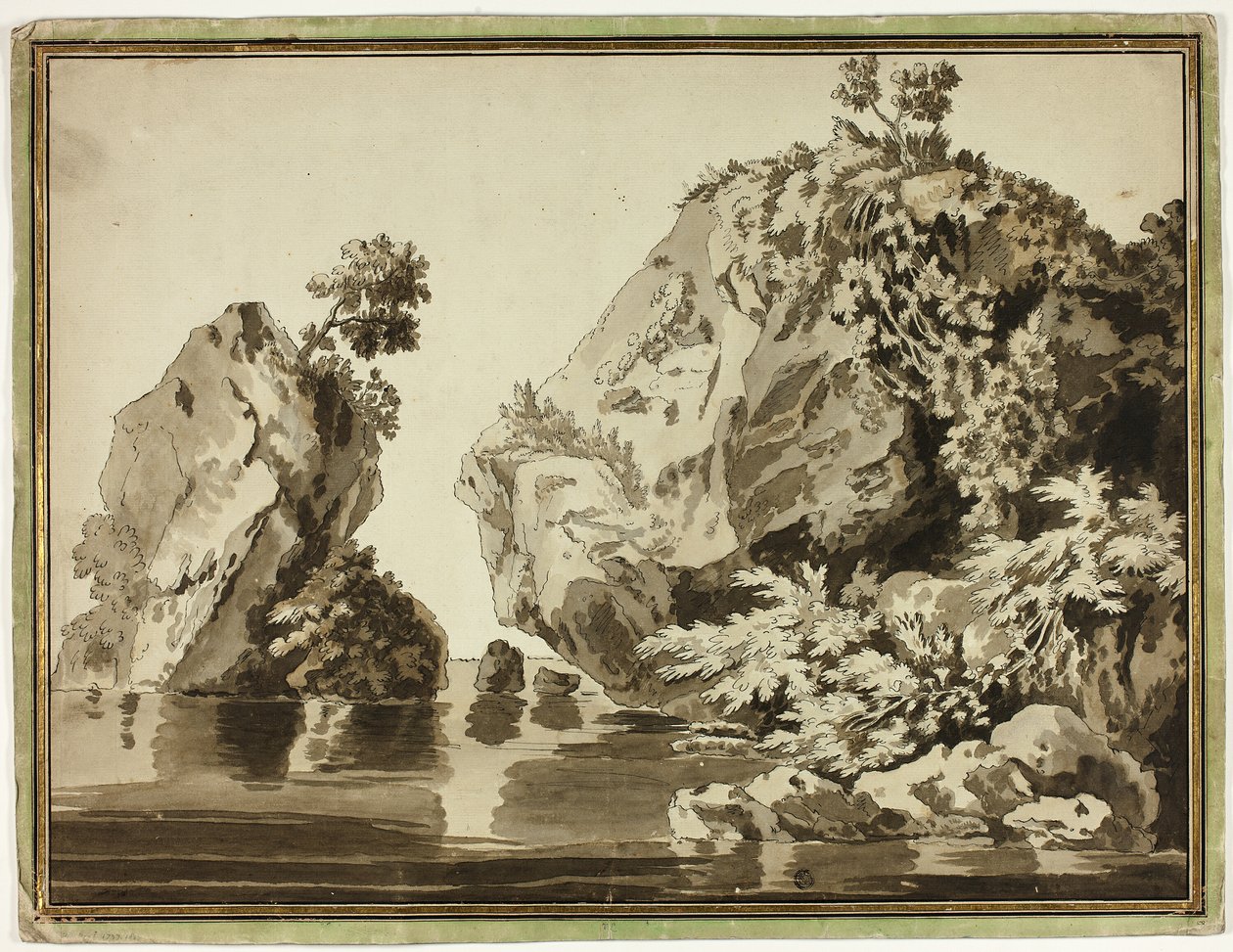 Rochas e Água de Jacob Philipp Hackert