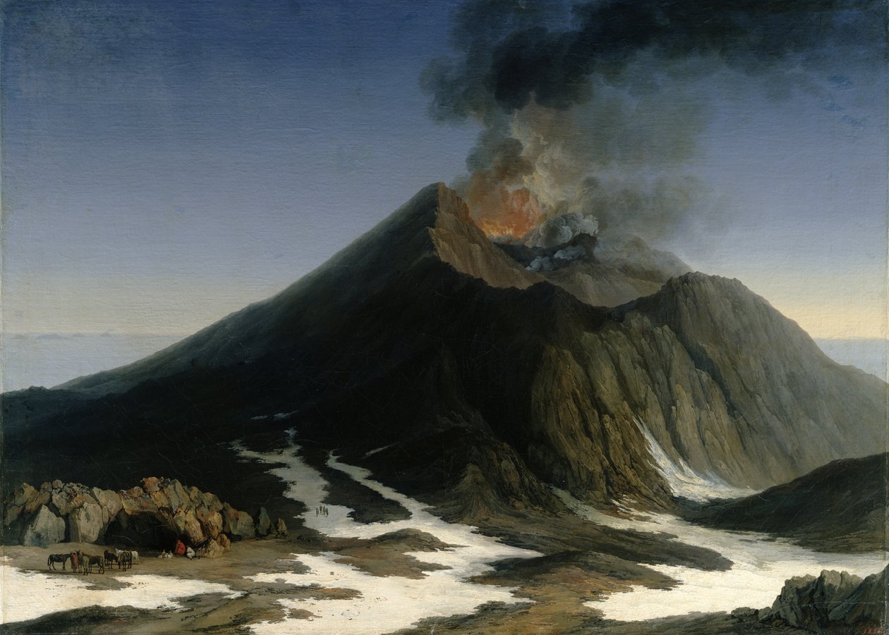 A erupção do Etna de Jacob Philippe Hackert