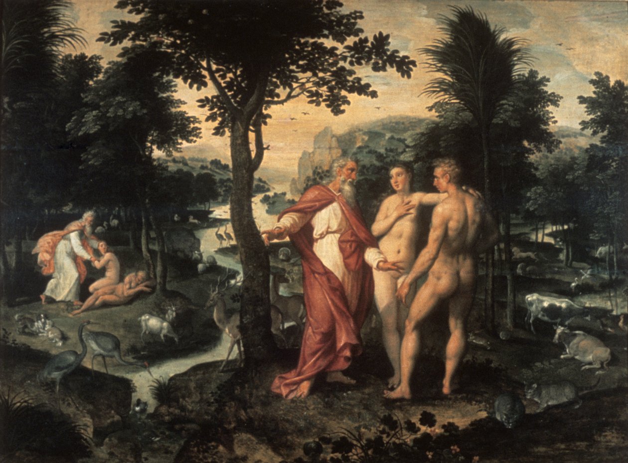 O Jardim do Éden, c1580 de Jacob de Backer