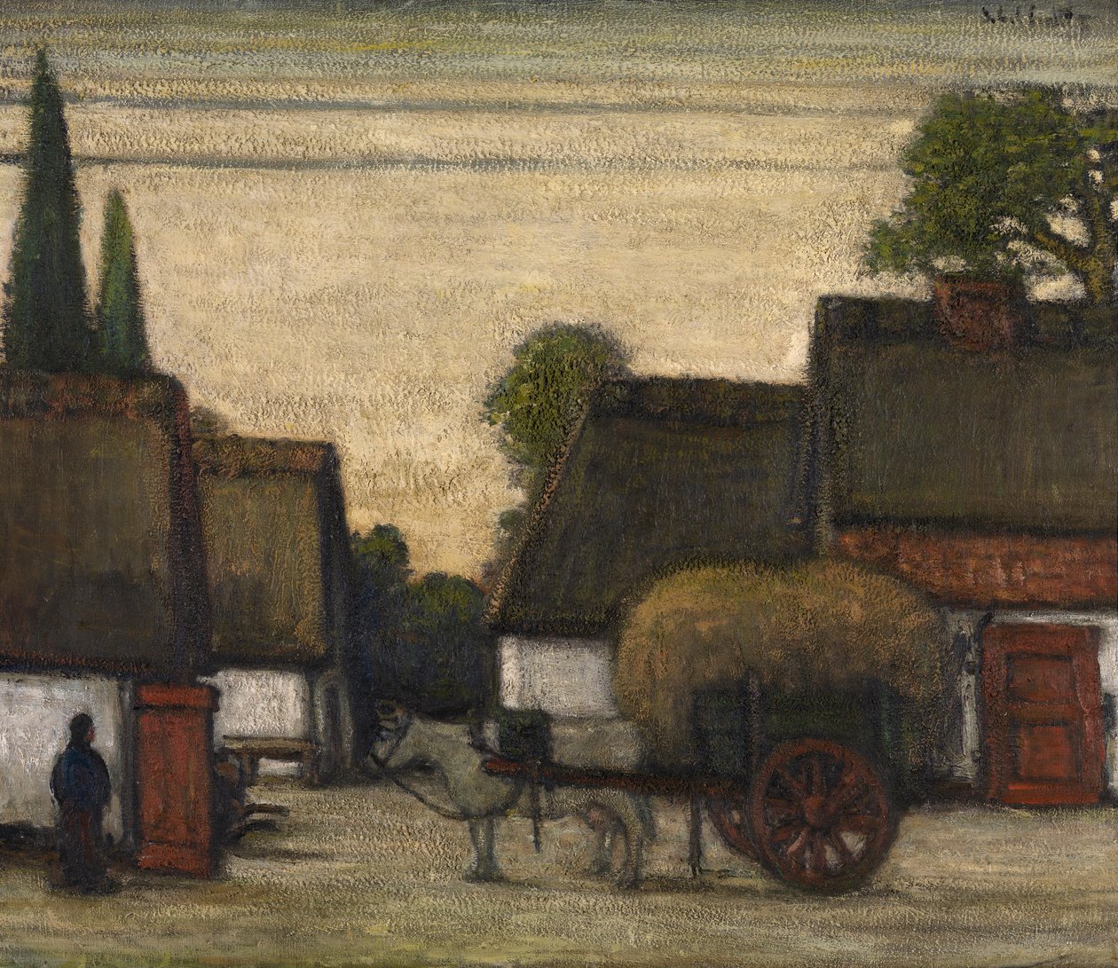 Haycart (óleo sobre tela) de Jacobs Smits