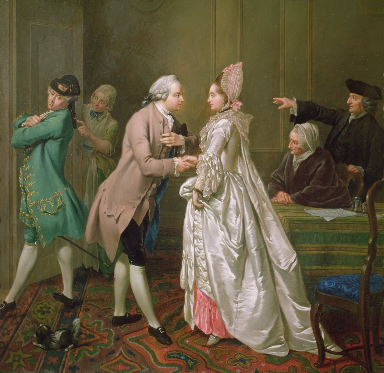 O noivado, 1774 de Jacobus Buys