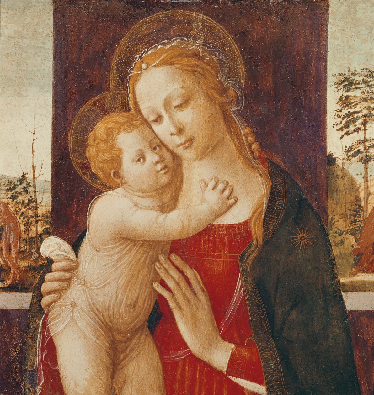A Virgem e o Menino de Jacopo del Sellaio