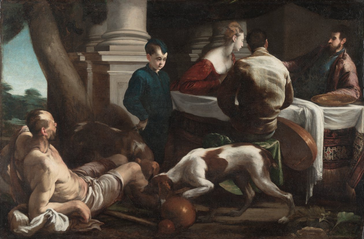 Lázaro e o Rico de Jacopo Bassano