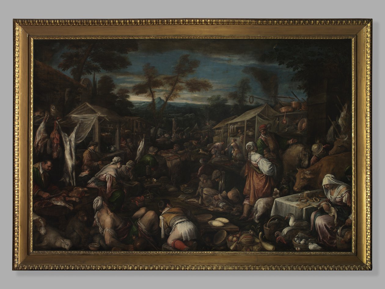 O Grande Mercado, c.1580-85 de Jacopo Bassano