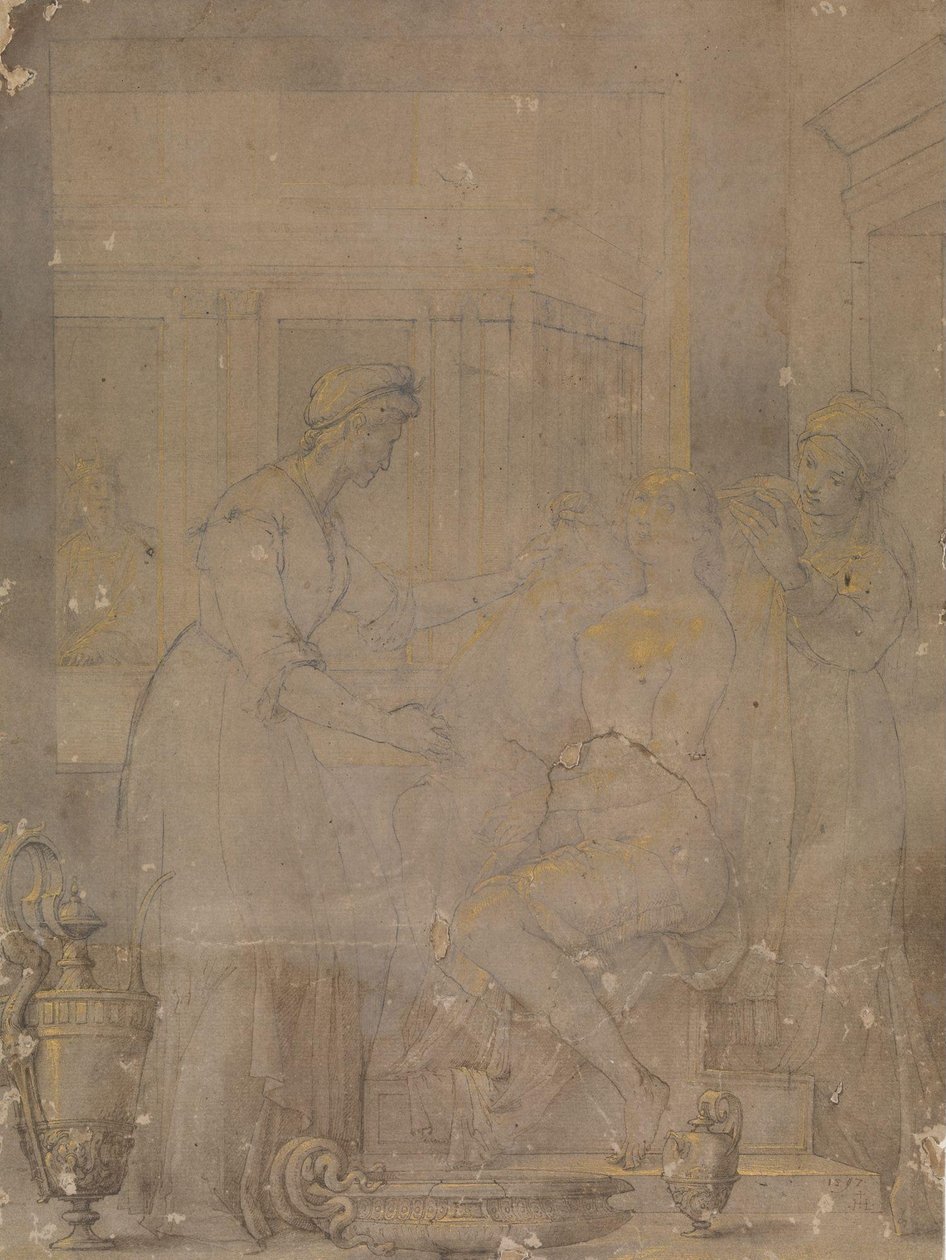 A casa de banho de Batsheba de Jacopo Ligozzi