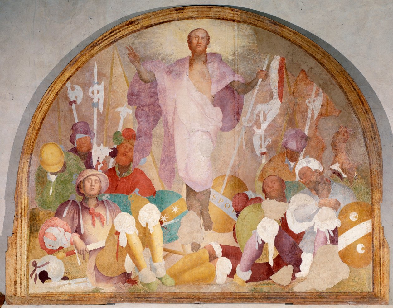 Ressurreição - Fresco de Jacopo Pontormo