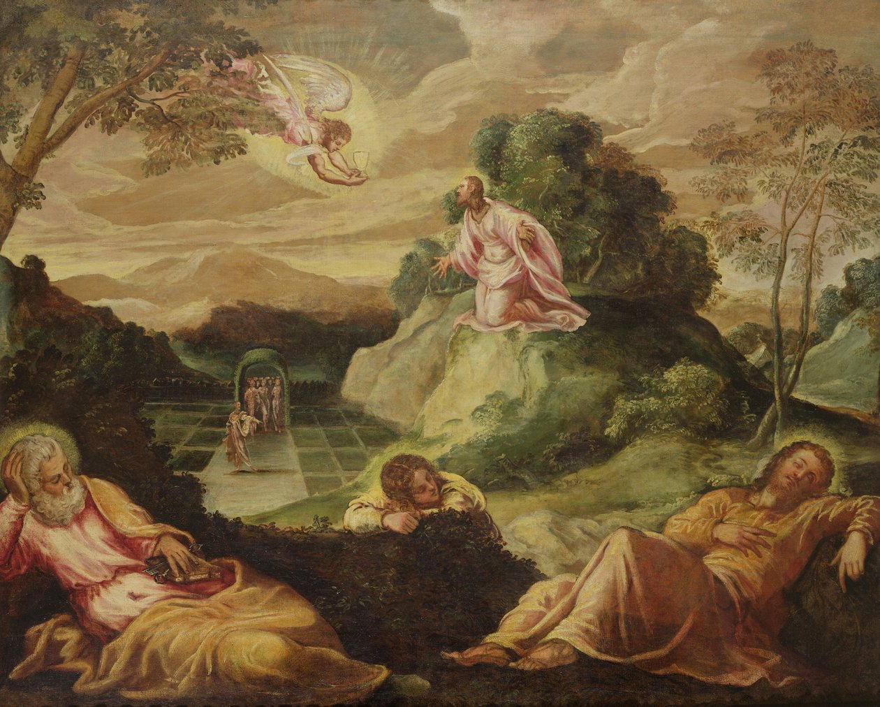 A agonia no jardim de Jacopo Robusti Tintoretto