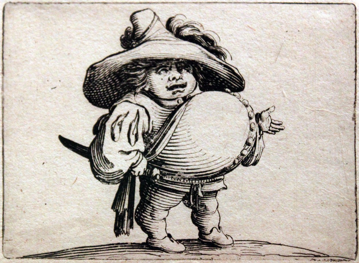 Várias figuras de Gobbi de Jacques Callot