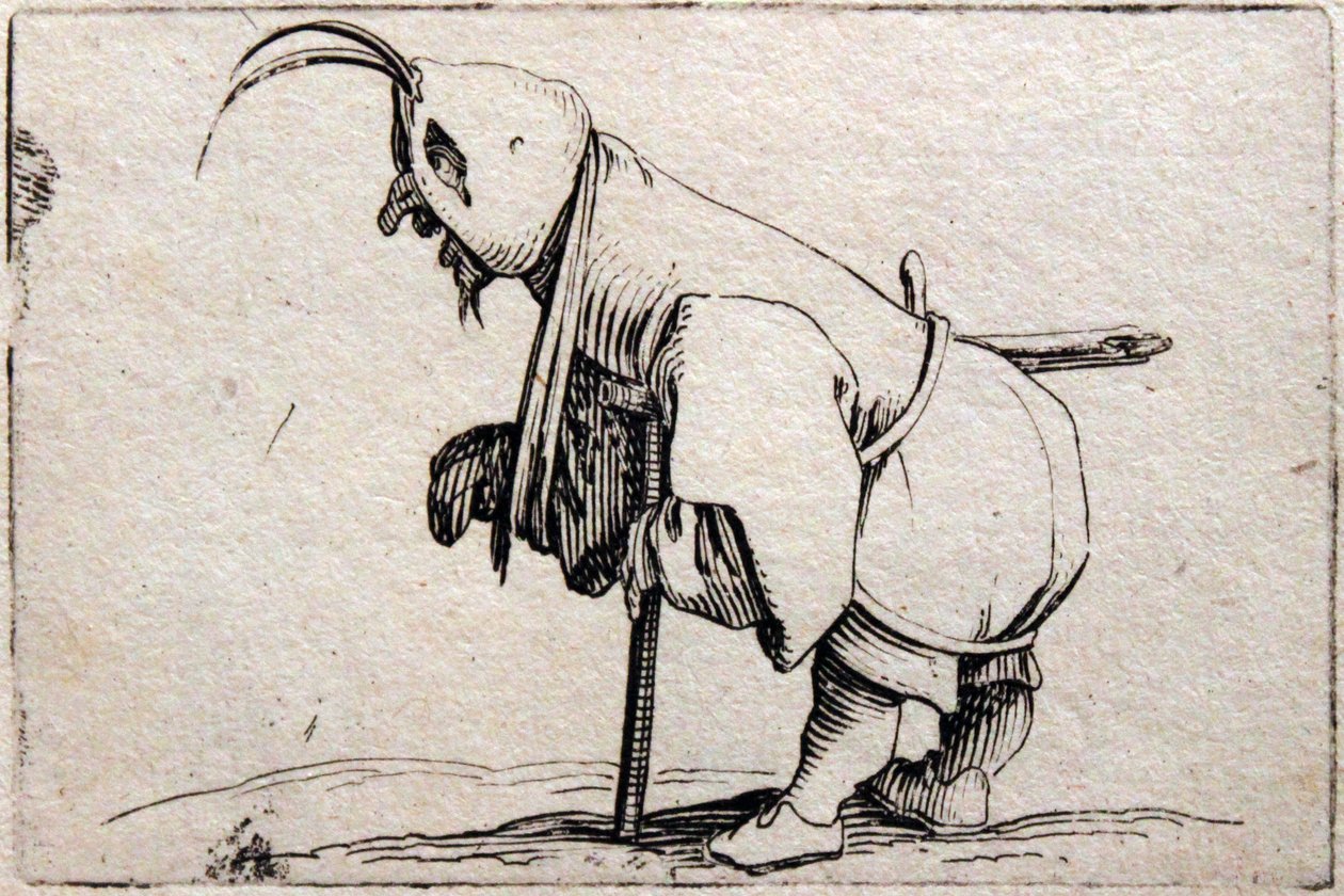 Várias figuras corcundas de Jacques Callot