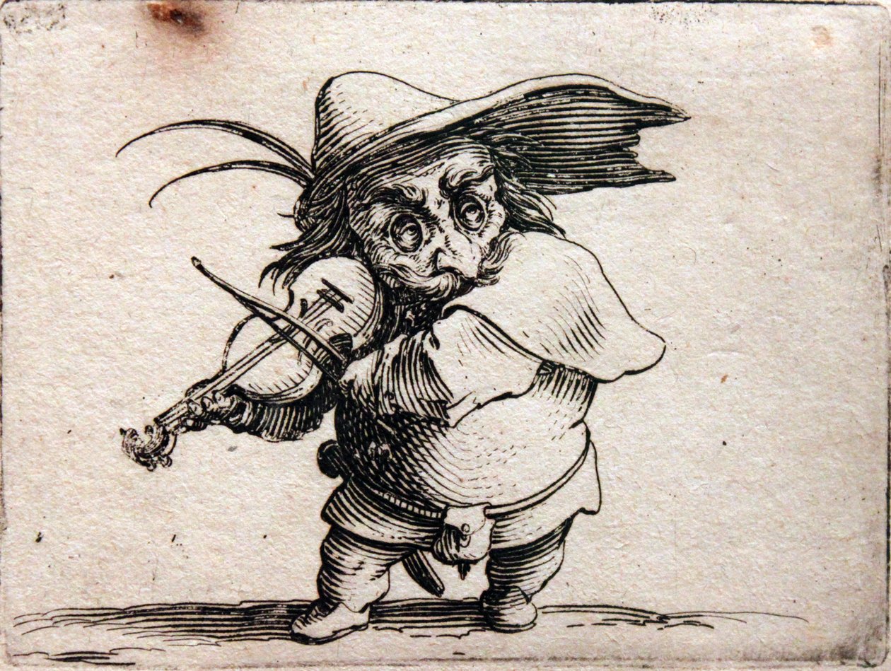 Várias figuras corcundas de Jacques Callot