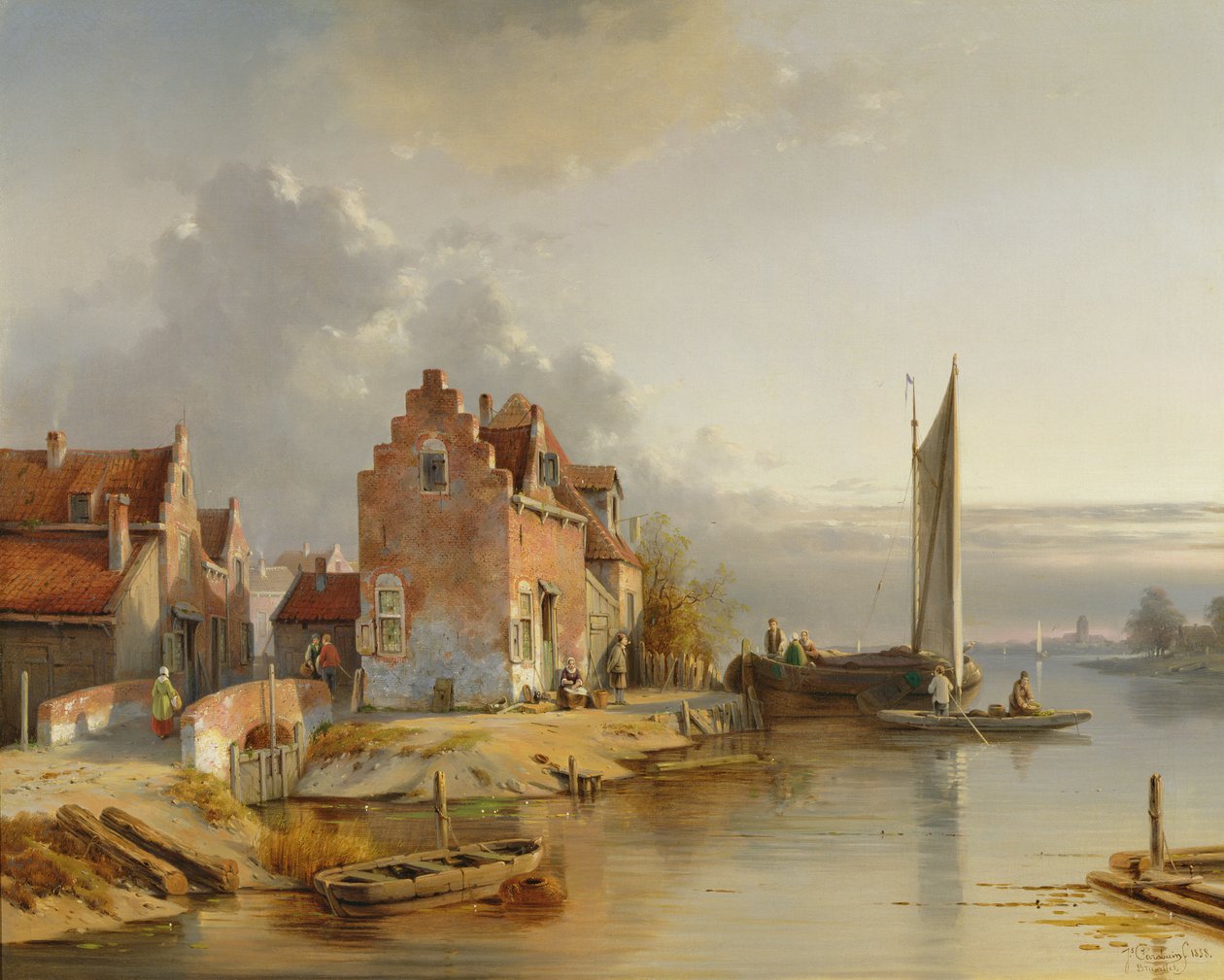 Riverside belga, 1858 de Jacques Carabain