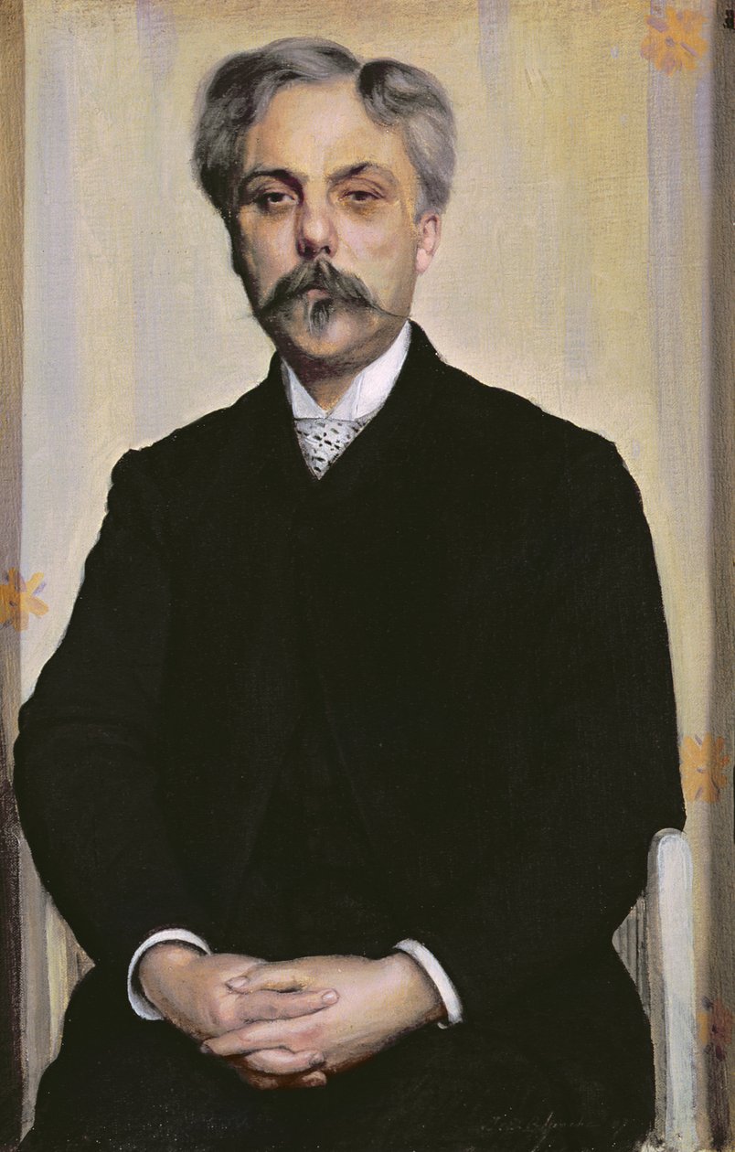 Retrato de Gabriel Faure (1845-1924) c.1887 de Jacques Emile Blanche