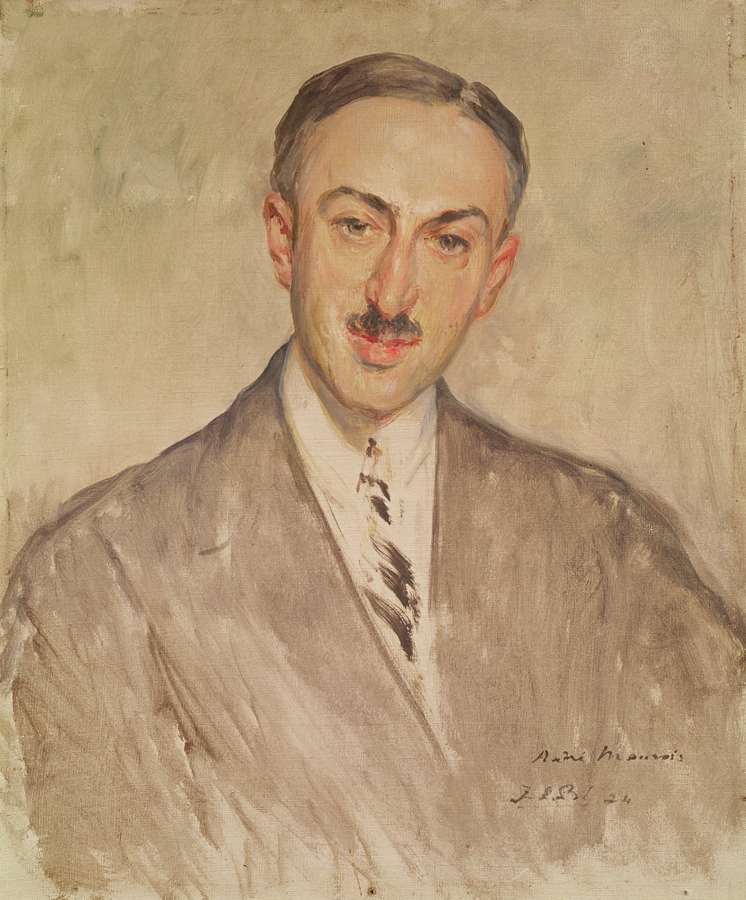 Estudo para o retrato de Andre Maurois (1885-1967) 1924 de Jacques Emile Blanche