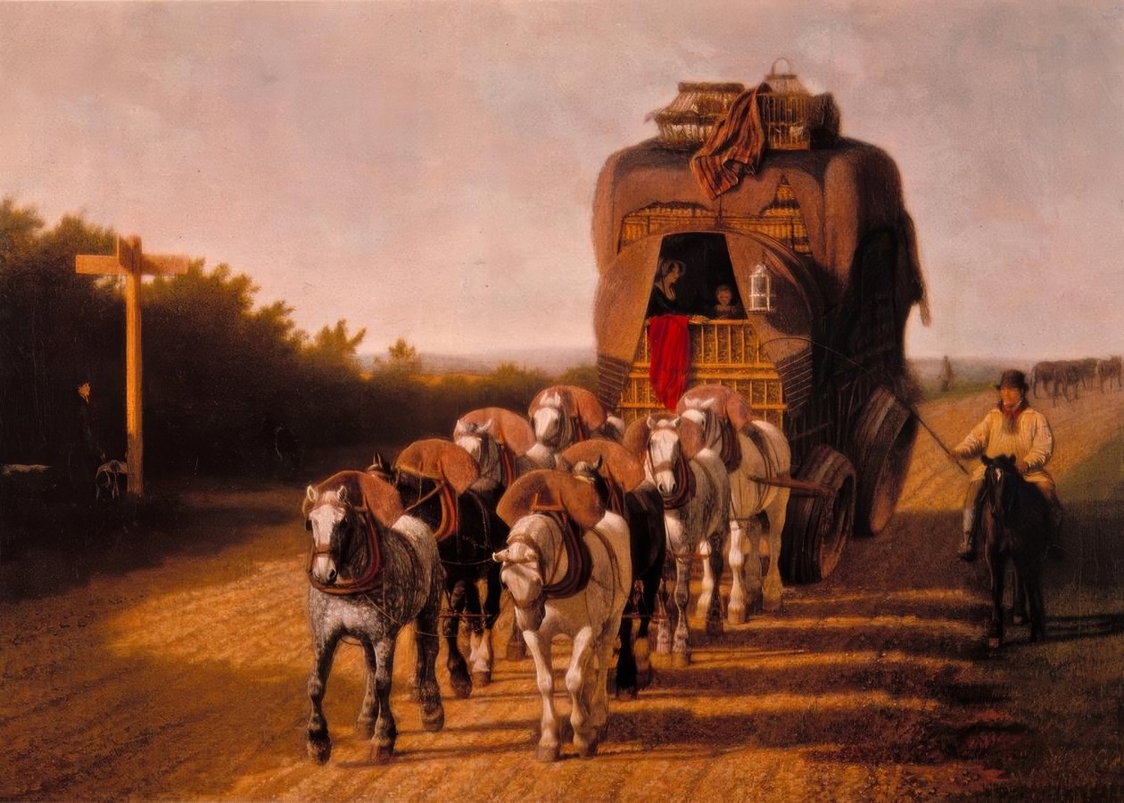 O correio de Ludlow de Jacques Laurent Agasse