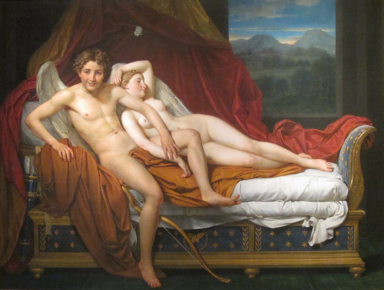 Cupido e Psique de Jacques Louis David