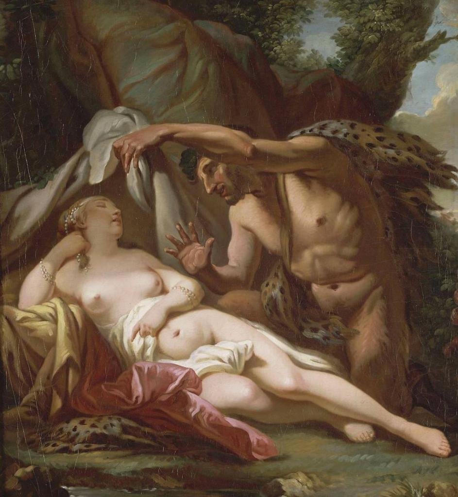 Júpiter e Antíope de Jacques Louis David