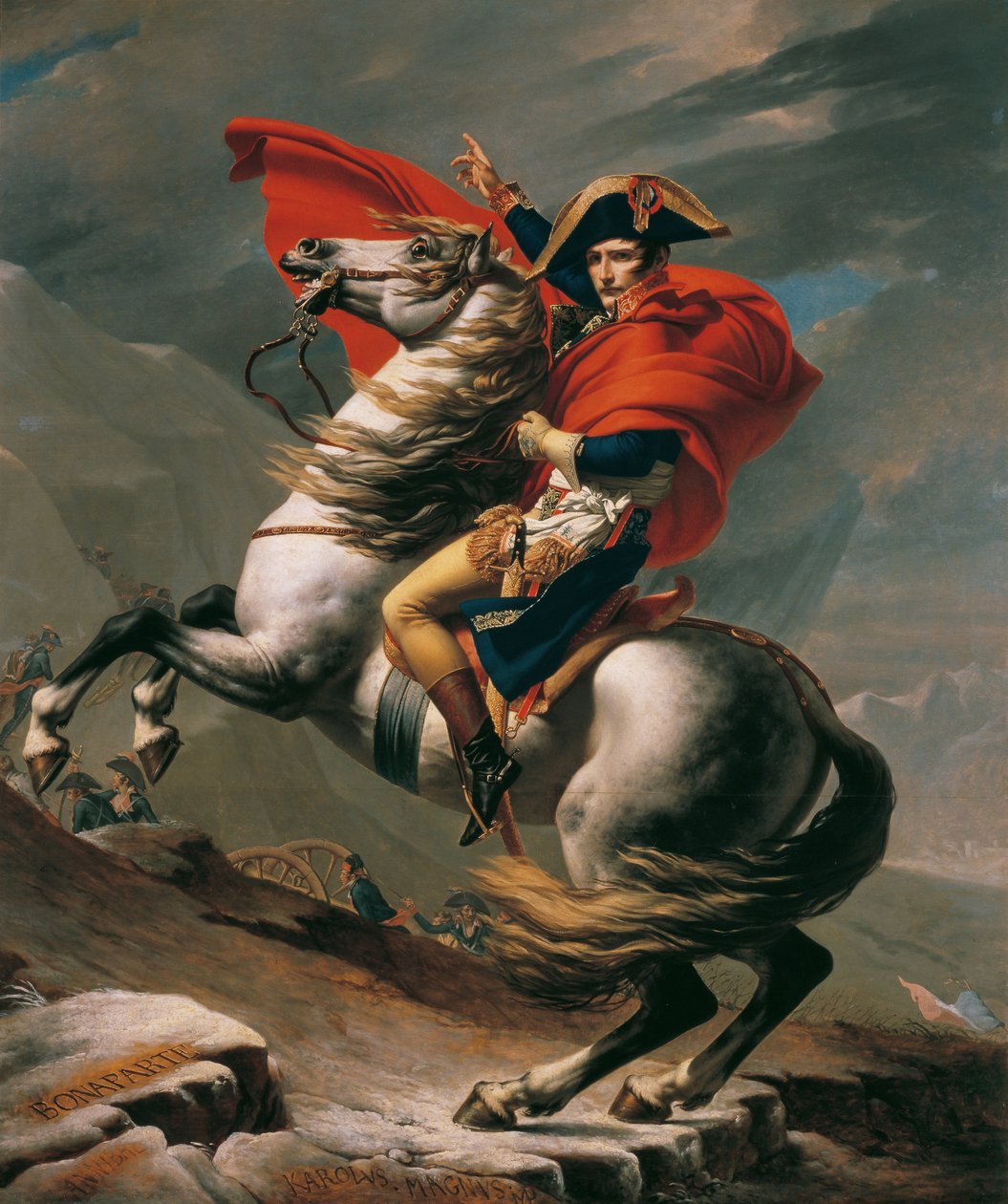 Napoleão cruzando os Alpes de Jacques Louis David