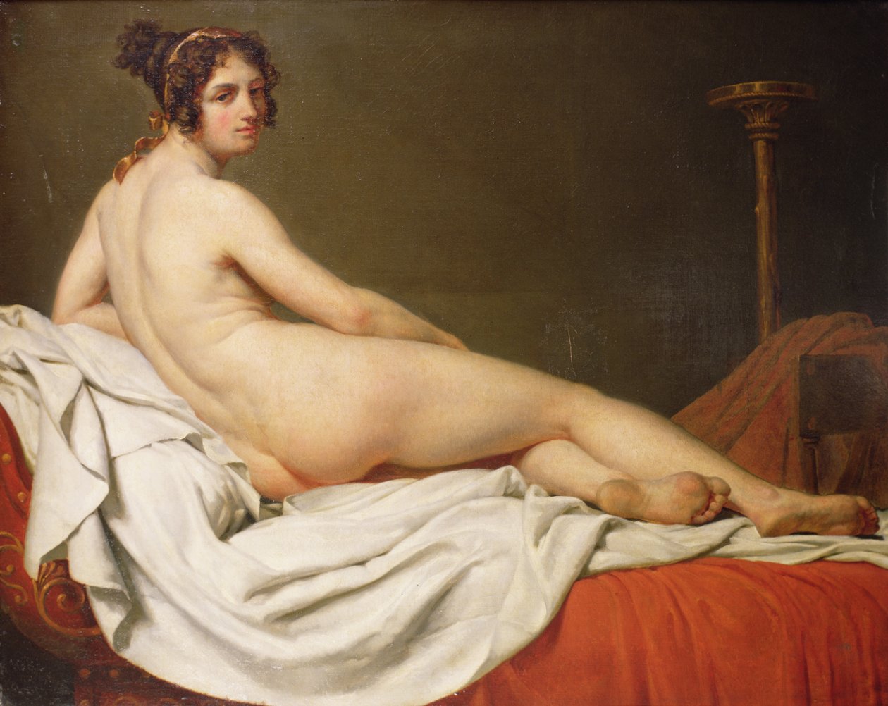Nu reclinado de Jacques Louis David