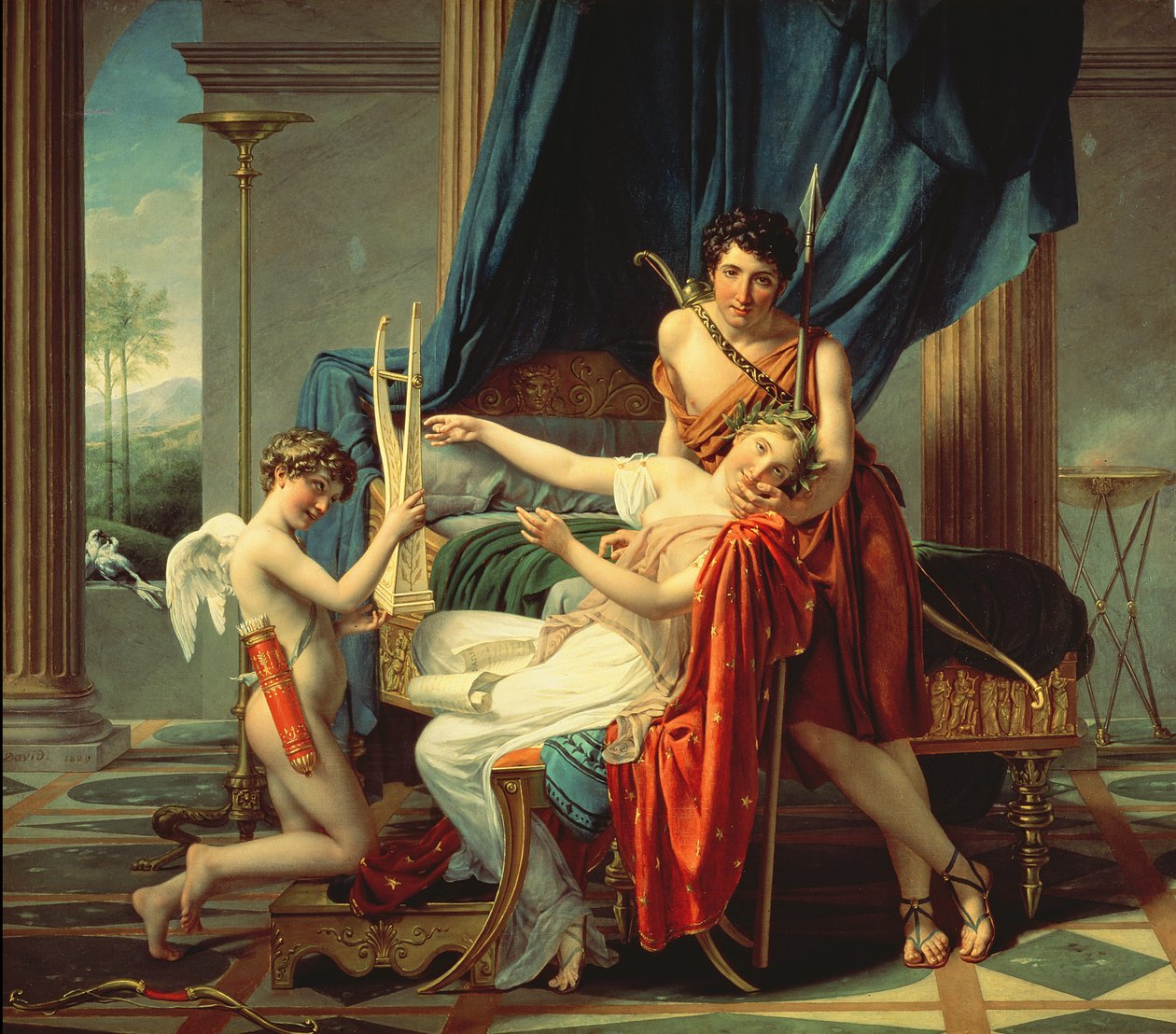 Safo e Phaon, 1809 de Jacques Louis David