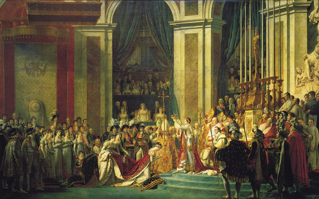 A coroação de Napoleão de Jacques Louis David