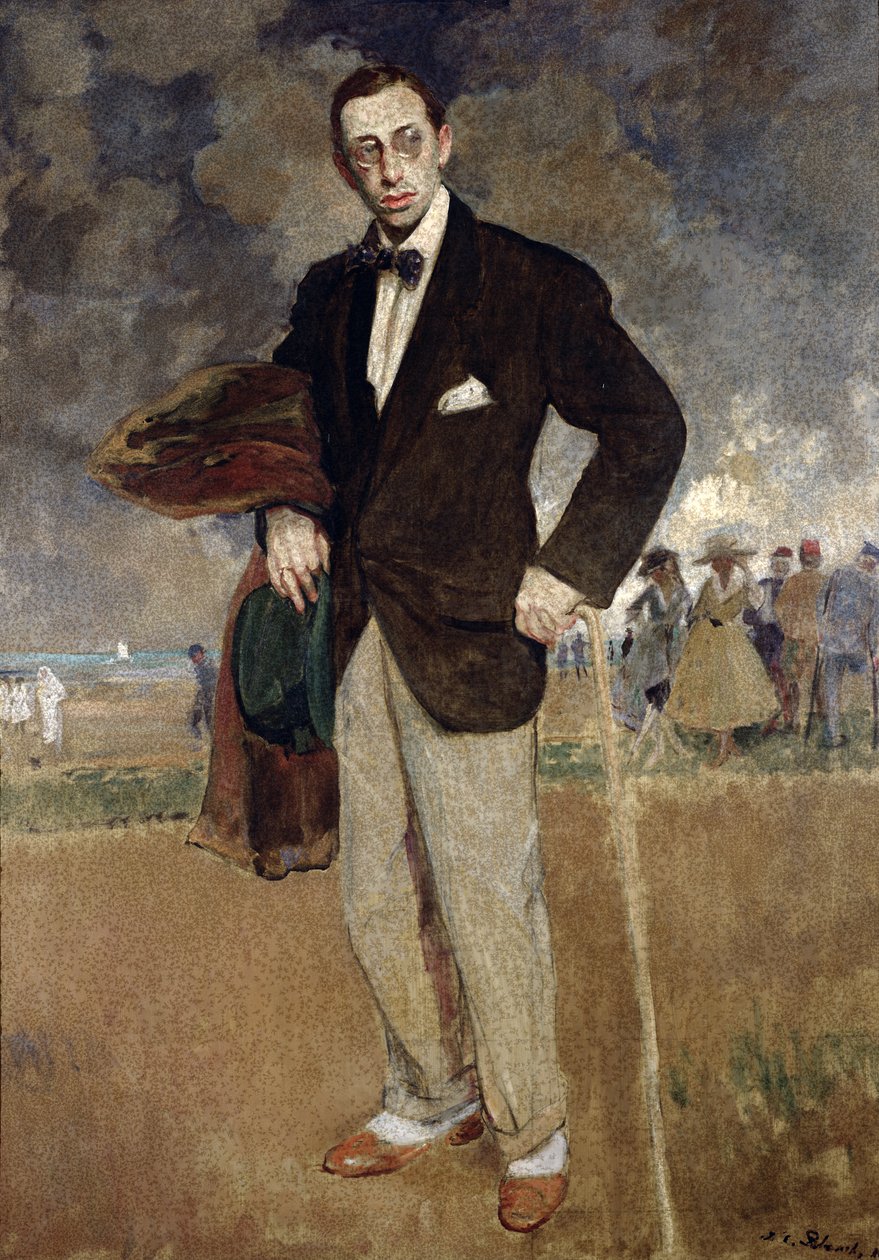 Retrato de Igor Stravinsky (1882-1971) 1915 de Jacques Emile Blanche