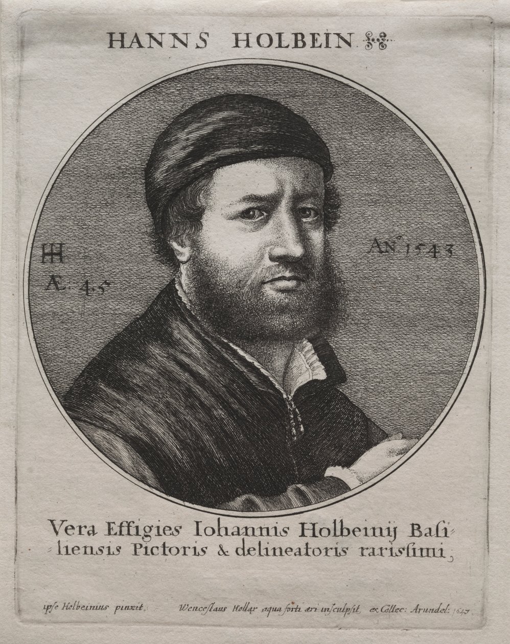 Retrato de Hans Holbein de Jacques Bellange