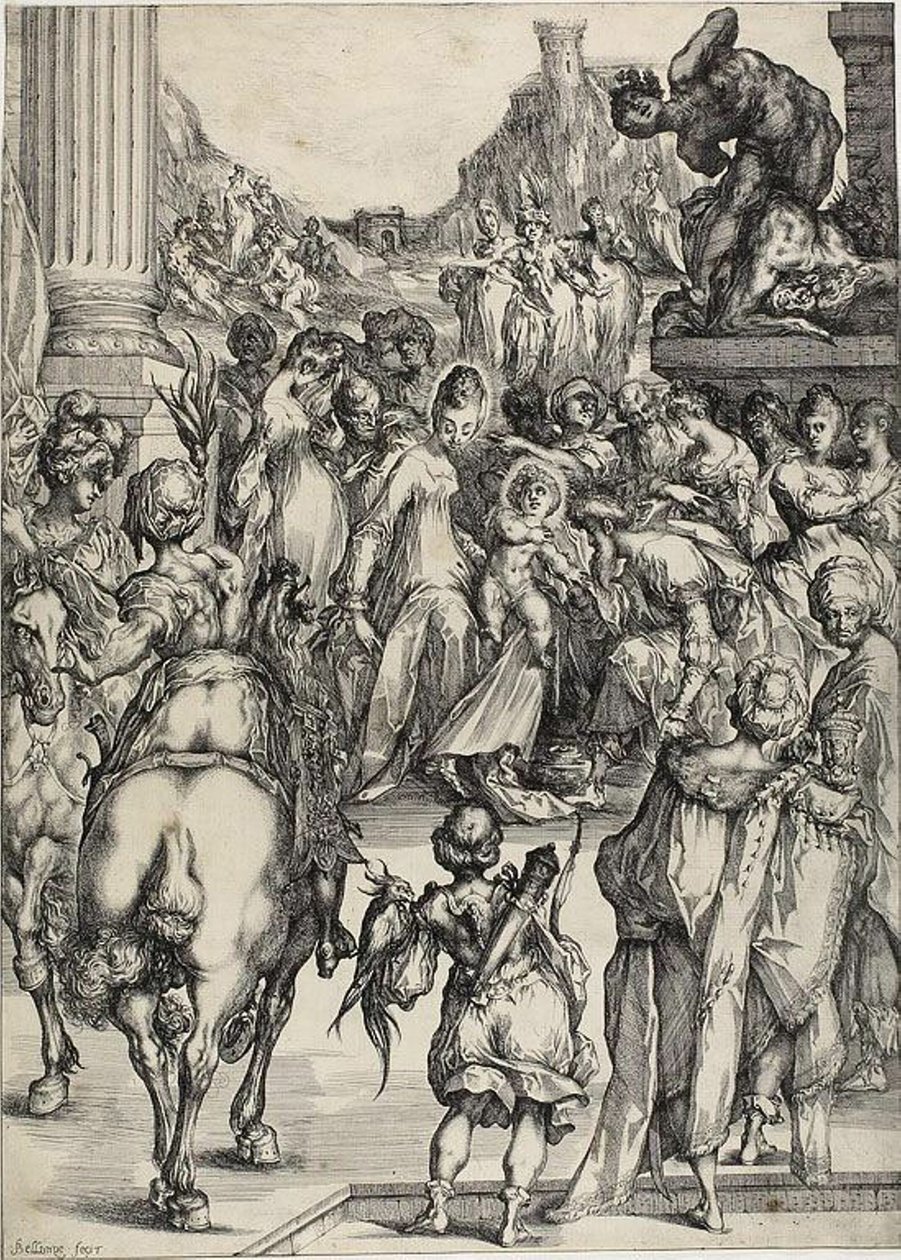 A adoração dos magos de Jacques Bellange