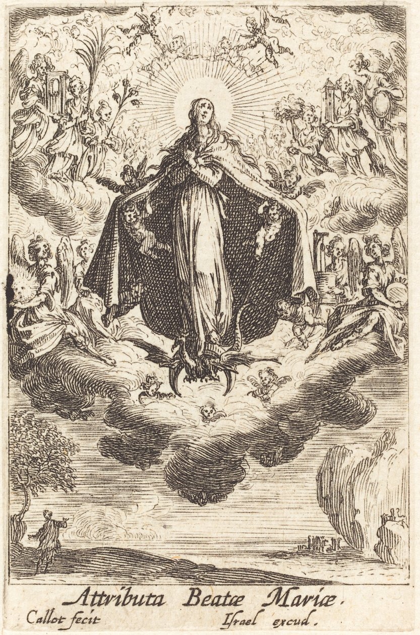 Atributos da Virgem de Jacques Callot
