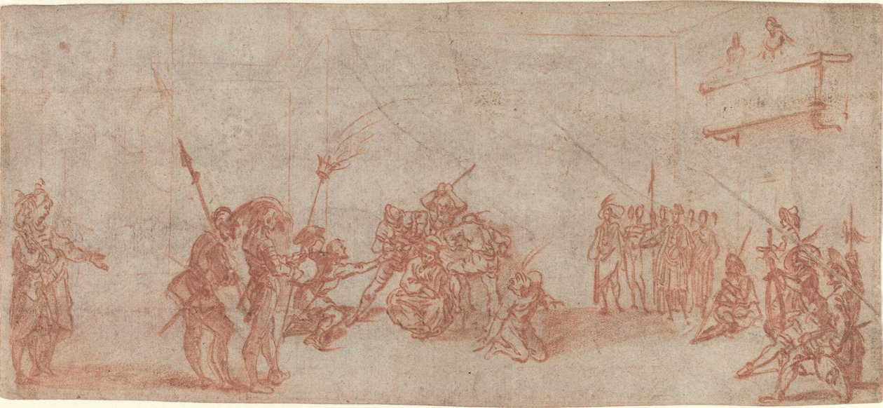 Cristo coroado de espinhos de Jacques Callot