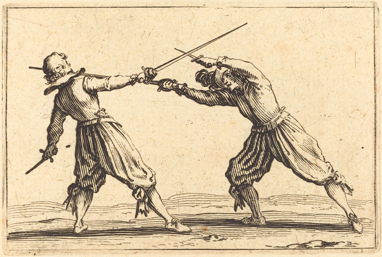 Duelo com Espadas e Adagas de Jacques Callot